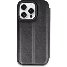 Newface iPhone 14 Pro Max Kılıf Flip Cover - Siyah