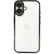 Newface iPhone 16 Plus Kılıf Razer Lensli Silikon - Yeşil