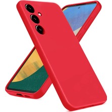 Newface Samsung Galaxy A36 Kılıf Nano Içi Kadife Silikon - Kırmızı