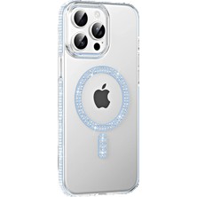 Joko Apple iPhone 14 Pro Max Move Taşlı Magsafe Kapak - Mavi