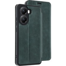 Newface Xiaomi Poco X7 Pro Kılıf Flip Cover - Koyu Yeşil