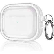 Movenchy Airpods Pro 2 (2.nesil) Shiny Şeffaf Kılıf - Beyaz
