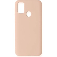 Newface Samsung Galaxy M31 Kılıf Nano Içi Kadife Silikon - Pudra