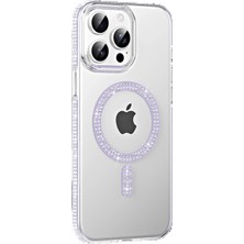 Joko Apple iPhone 15 Pro Move Taşlı Magsafe Kapak - Lila