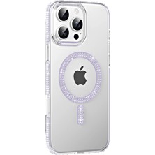Joko Apple iPhone 16 Pro Max Move Taşlı Magsafe Kapak - Lila