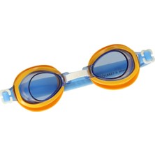Knittingtr Çocuk Yüzücü Gözlüğü Uv Koruma Vakumlu Deniz Temalı Turuncu