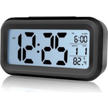 Yeşil Dijital Masaüstü Saat, Takvim ve Termometre Fonksiyonlarıyla Şık Tasarım