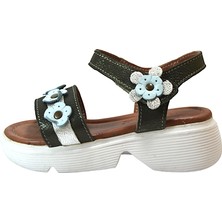 Onlo Ayakkabı B.041 Hakiki Deri Anatomik Kız Çocuk Sandalet