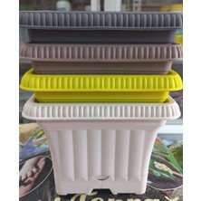 Serinova Balkon 3,5 Tl Antrasit Saksı 2 Adet