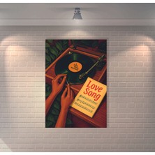 Love Song Plak Retro Mdf Duvar Dekarasyon Tablosu