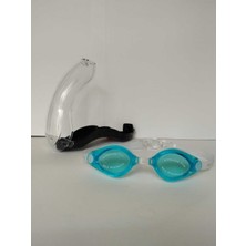 Knittingtr Turkuaz Yüzücü Gözlüğü, Profesyonel Antifog, Havuz ve Deniz Kullanımı