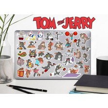 Tom ve Jerry Seri 1 Sticker Telefon Laptop Notebook Tablet Defter Matara Sticker Etiket