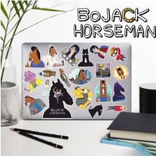 Bojack Horseman Sticker Telefon Laptop Notebook Tablet Defter Matara Stiker Etiket