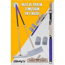 Teleskopik Mikrofiber Paspas Mop 360° Dönebilen Başlık, Tüm Yüzeyler Için, Özel Kutu