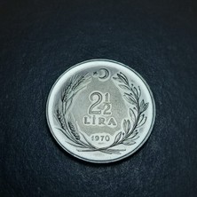 Escoines Koleksiyon 39963682634 Prof Baskı 2½lira 1970 Fao Saban Kılıçtan Üstündür Eski Madeni Para