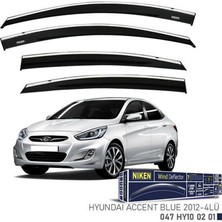 Kromlu Cam Rüzgarliği Hyundai Accent Blue 2012- 4lü Almla