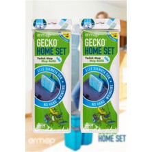 Çift Mikrofiber Mop Temizlik Seti Yedekli 4'lü Paket