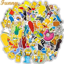 The Simpsons Defter Suluk Laptop Notebook Tablet Sticker Seti