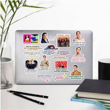 Melike Şahin 16'lı Laptop Notebook Telefon Kılıfı Sticker Paketi