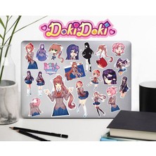 Doki Doki Literature Club! Defter Suluk Laptop Notebook Tablet Telefon Kılıf Sticker Seti