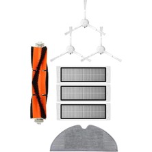 Robot Süpürge Uyumlu 8'li Yedek Parça Seti, Temizlikte Kolaylık Sağlar