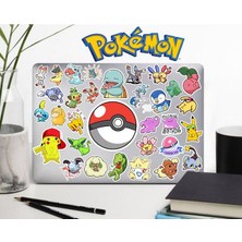 Pokemon Seri 2 Sticker Telefon Laptop Notebook Tablet Defter Matara Sticker Etiket
