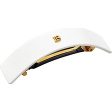 Cellulose Acetate Barrette Pour Cheveux Beyaz Büyük Boy Kadın Toka