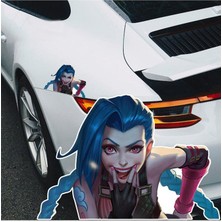 Arcane Jinx Araba, Motorsiklet, Kask, Laptop, Cam, Duvar Sticker 15X10 cm