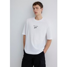Mavi Mavi Minimal Logo Baskılı Beyaz Tişört 0612710-620