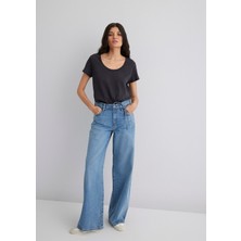 Mavi Antrasit Basic Tişört 1613076-70087