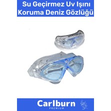 Knittingtr Mavi Deniz Gözlüğü, Ayarlanabilir Kayış, Su Geçirmez, Uv Koruma, Antifog, Kutulu