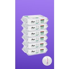 Yumuşak Ipek Makyaj Pamuğu ve Beyaz Sabun Katkılı 6X100 Yaprak Seti