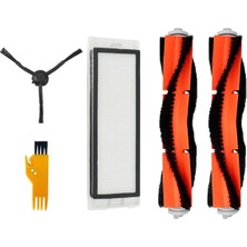 Uyumlu 5 Parça Filtre ve Fırça Yenileme Seti, Siyah, Temizlik Aksesuarı