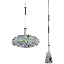 Teknotrust Teleskopik, Kendinden Sıkmalı, Örgülü, Pratik Temizlik Mop Seti