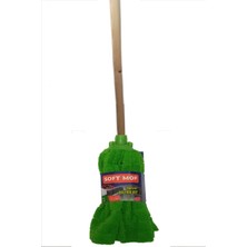 Yumuşak Mikrofiber Havlu Paspas ve Ahşap Saplı Temizlik Seti