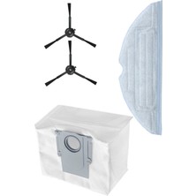 Uyumlu Yan Fırça ve Mop Yedek Parça Seti 3'lü, S8 ve S8 Plus Için