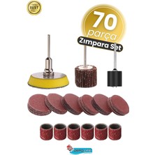 Mini Gravür Makineleri Için 70 Parça Flap Disk ve Zımpara Seti