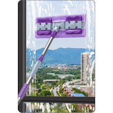 Mikrofiber Mandallı Yer Mop Seti, Yedek Bez Hediye, Çok Yönlü Temizlik Aracı