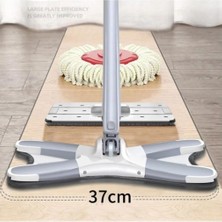 Teknotrust Dönen Kendinden Sıkmalı x Mop Paspas, Yedek Bezli, Pratik ve Temizliğe Uygun