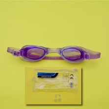 Knittingtr Esnek Burunlu Çantalı Yüzücü Gözlüğü Mor Renkli RH7100