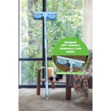 Teleskopik Cam Mopu, Mandallı, Tak ve Kullan, Yedek Bez Hediye, Pratik Temizlik Sağlar