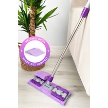 Teknotrust Ayarlanabilir Mikrofiber Paspas Ve Yedek Bez  İle Çok Amaçlı Temizlik Seti