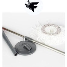 Teknotrust Dönen Başlıklı Çok Amaçlı Temizlik Seti, Sap, Başlık Ve Mikrofiber Paspas İle