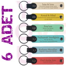 Miawiki Yeni Yıl Partileri Için Çok Özel Hediye, Üzerine Isim ve Mesaj Yazılabilen 6'lı Hatıra Anahtarlığı