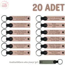 Miawiki Yavruağzı & Gri, Sınıf Öğretmeninden Mesajlı Karne Hatırası Anahtarlık 20’li Set, Okul Hatırası