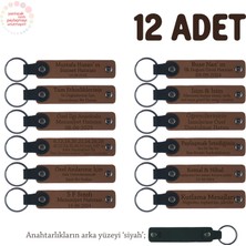 Miawiki Açık Kahverengi & Siyah, Lise Sınıflarına Anlamlı Bir Mezuniyet Hatırası 12'li Set, Anı Anahtarlığı