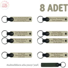 Miawiki Sütlü Kahve & Yeşil, Karne Hediyesi Için Tüm Sınıfa Özel, 8' Li Set, Hediyelik Hatıra Anahtarlığı