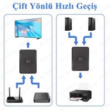 USB 3.0 2 Port Kvm Switch Çift Yönlü 1 Giriş 2 Çıkış - 2 Giriş 1 Çıkış