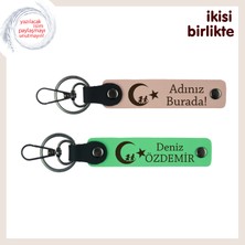 Miawiki Duyguları Taşıyan Şık Hediye – Çocuk ve Ayyıldız Temalı Anahtarlık Takım, X2, Yavru Ağzı-Yeşil