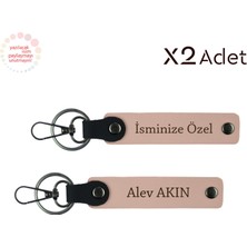 Miawiki Teyzeye Sıcacık Hediye, Isim Yazılı 2’li Anahtarlık Seti, Yavru Ağzı